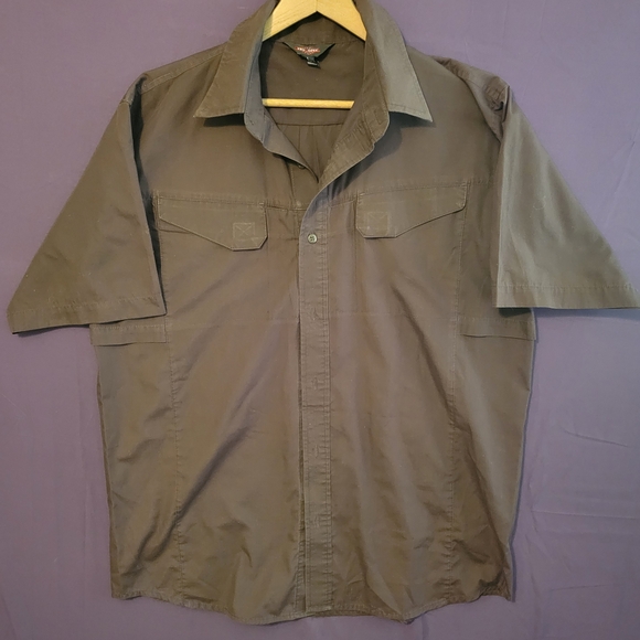 Men's Tru- Spec 24-7 Ultralight SS Field Short Sleeve Button-Up Shirt in Brown - Picture 1 of 6